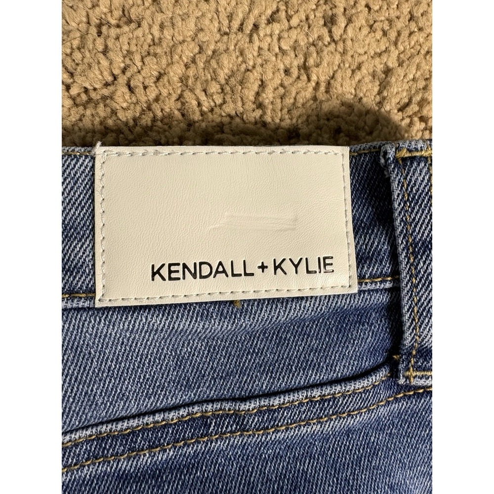 Kendall and Kylie The Drifter High Rise Shorts Women 13/31 Blue Denim - Picture 10 of 11